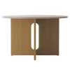 MENU Androgyne Dining Table 120 Cm, Oak - Kunis Breccia Stone