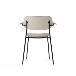 Co Chair, Fully Upholstered With Armrests By Norm Architects & Els Van Hoorebeeck For Menu 10 Co Chair, Fully Upholstered With Armrests By Norm Architects & Els Van Hoorebeeck For Menu -Furniture Deals Store 1115659 Co Chair Fully Uph Armrest Doppiopanama T14012 004 Black Natural Oak Back