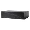 MENU Plinth Table, Low, Black Marquina Marble