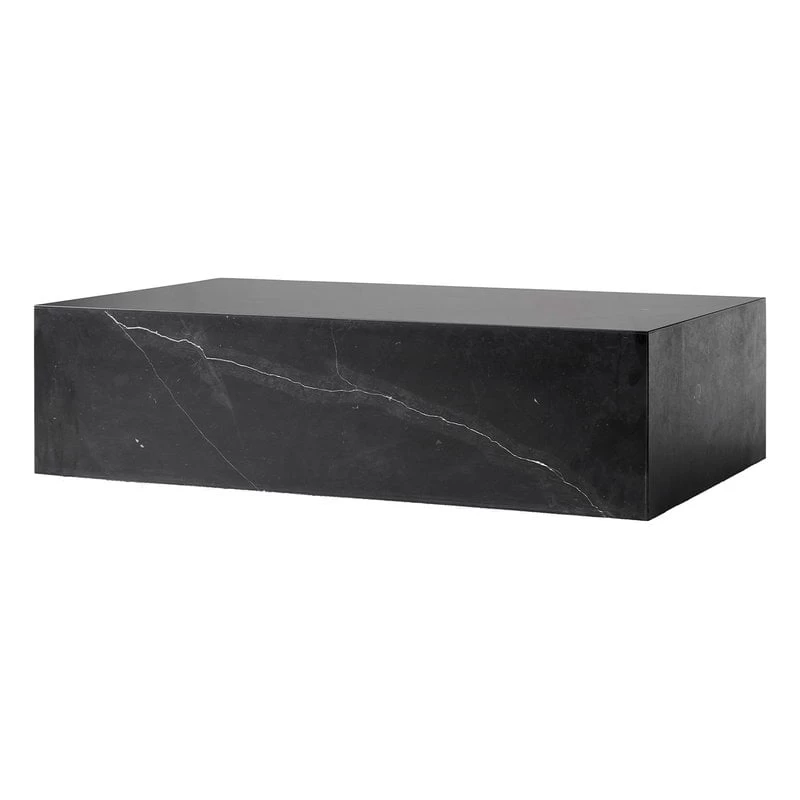 MENU Plinth Table, Low, Black Marquina Marble 1 MENU Plinth Table, Low, Black Marquina Marble