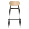 MENU Co Bar Chair 75,5 Cm, Black Steel - Oak