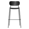 MENU Co Bar Chair 75,5 Cm, Black Steel - Black Oak