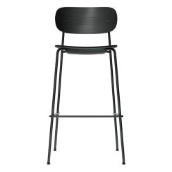 MENU Co Bar Chair 75,5 Cm, Black Steel - Black Oak