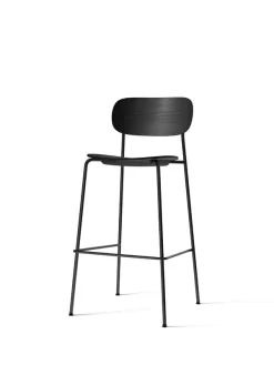 MENU Co Bar Chair 75,5 Cm, Black Steel - Black Oak -Furniture Deals Store 1179112 Co Bar Chair Black Oak Black Angle