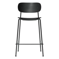 MENU Co Counter Chair 65,5 Cm, Black Steel - Black Oak