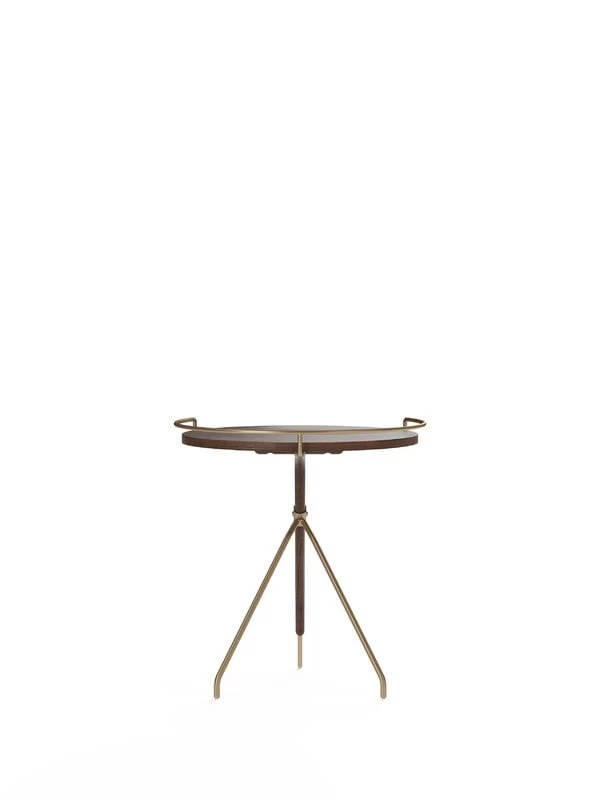 MENU Umanoff Side Table, 45 Cm, Walnut - Brushed Brass 5 MENU Umanoff Side Table, 45 Cm, Walnut - Brushed Brass - Image 5