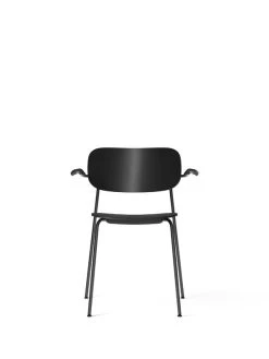 MENU Co Chair With Armrests, Black -Furniture Deals Store 1189011 Co Dining Chair W Armrest Black Plastic Black Plastic Black Steel Front