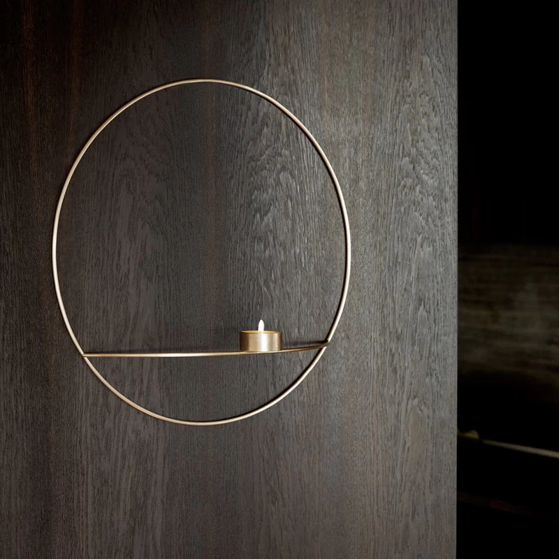 MENU POV Circle Tealight Holder, L, Brass 2 MENU POV Circle Tealight Holder, L, Brass - Image 2