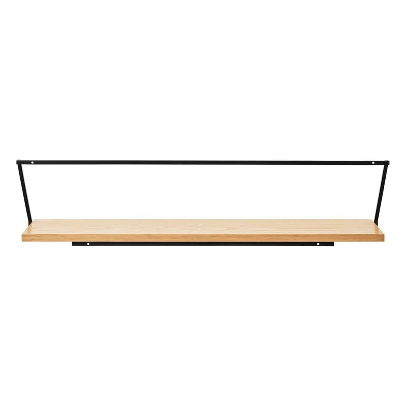 MENU Rail Shelf, Oak - Black 2 MENU Rail Shelf, Oak - Black - Image 2