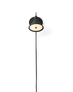 MENU Cast Sconce Wall Lamp With Diffuser, Dimmable, Black - Brass -Furniture Deals Store 1251539 Cast Scone Wall Lamp Dimmer Bottom Light