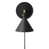 MENU Cast Sconce Wall Lamp With Diffuser, Dimmable, Black - Brass