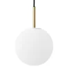MENU TR Bulb Pendant, Brushed Brass - Matte Opal