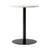 MENU Harbour Column Dining Table, 60 Cm, Black Base - Estremoz Marble