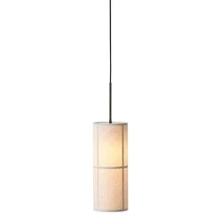 MENU Hashira Pendant, Small, Raw Linen -Furniture Deals Store 1502699 Hashira Pendant 18 Raw Front Light