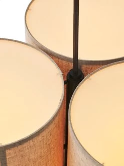 MENU Hashira Pendant, Cluster, Large, Raw Linen -Furniture Deals Store 1505699 Hashira Pendant Cluster 60 Raw Top Light