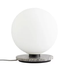 MENU TR Bulb Table/wall Lamp, Grey Marble - Matte Opal