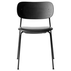MENU Co Chair, Black Oak - Black Leather