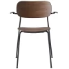 MENU Co Chair With Armrests, Dark Stained Oak