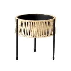 MENU Umanoff Planter, 27 Cm, Black - Rattan