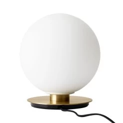 MENU TR Bulb Table/wall Lamp, Brushed Brass - Matte Opal