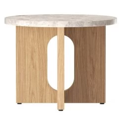 MENU Androgyne Side Table, 50 Cm, Oak - Kunis Breccia