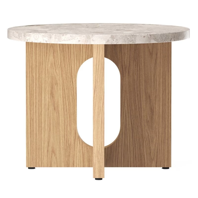 MENU Androgyne Side Table, 50 Cm, Oak - Kunis Breccia 1 MENU Androgyne Side Table, 50 Cm, Oak - Kunis Breccia