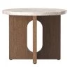 MENU Androgyne Side Table, 50 Cm, Dark Stained Oak - Kunis Breccia