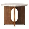 MENU Androgyne Side Table, 50 Cm, Walnut - Kunis Breccia