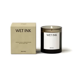 MENU Olfacte Scented Candle, 235 G, Wet Ink -Furniture Deals Store 3200049 Olfacte Scented Candle Wet Ink Poured Glass Candle 2