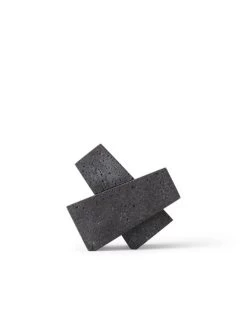 MENU Converge Bookends, Lava Stone -Furniture Deals Store 4210149 Converge Book Ends front