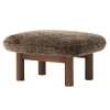 MENU Brasilia Ottoman, Dark Stained Oak - Root Sheepskin