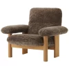 MENU Brasilia Lounge Chair, Oak - Root Sheepskin