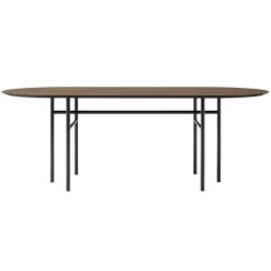 MENU Snaregade Table, Oval, 210 X 95 Cm, Dark Stained Oak