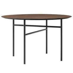 MENU Snaregade Table, Round, 120 Cm, Dark Stained Oak
