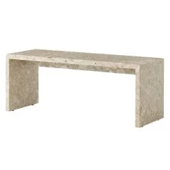 MENU Plinth Bridge Table, Kunis Breccia Marble