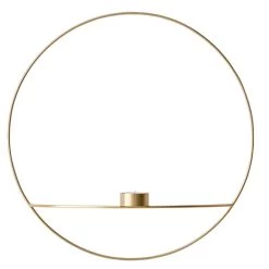 MENU POV Circle Tealight Holder, L, Brass