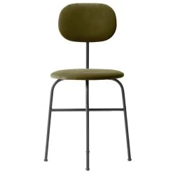 MENU Afteroom Plus Dining Chair, City Velvet CA7832/031 - Black Steel