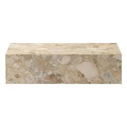 MENU Plinth Table, Low, Kunis Breccia Marble -Furniture Deals Store 7000130 Plinth Low Kunis Breccia Front