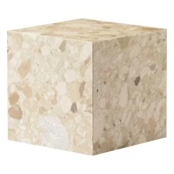 MENU Plinth Table, Cube, Kunis Breccia Marble