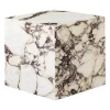 MENU Plinth Table, Cube, Calacatta Viola Marble