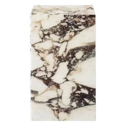 MENU Plinth Table, High, Calacatta Viola Marble -Furniture Deals Store 7020319 Plinth Rose Tall front