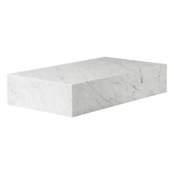 MENU Plinth Grand Table, White Carrara Marble