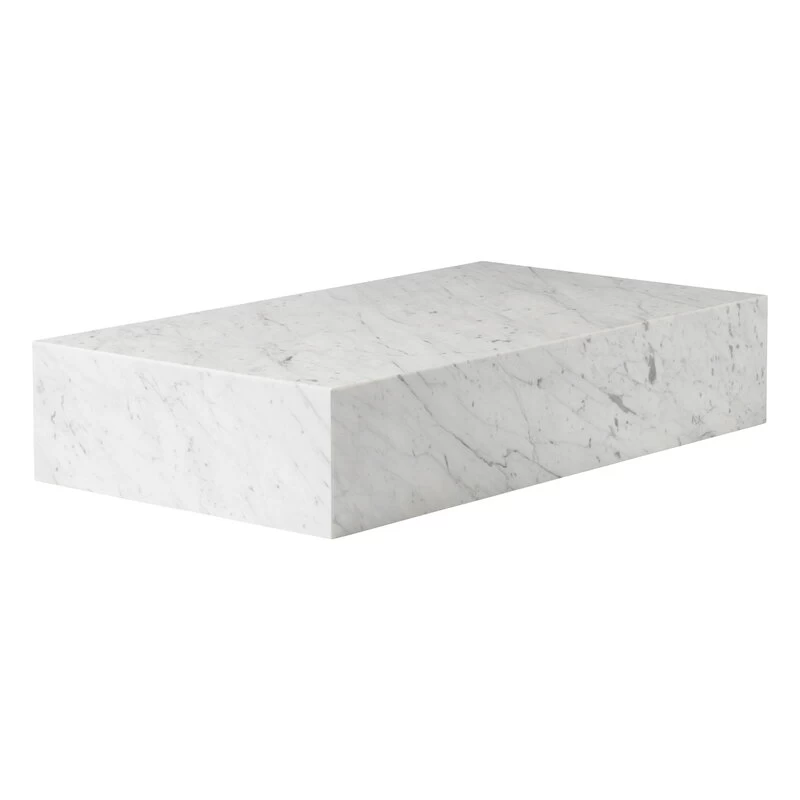 MENU Plinth Grand Table, White Carrara Marble 1 MENU Plinth Grand Table, White Carrara Marble