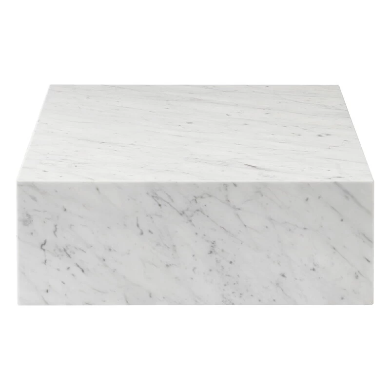MENU Plinth Grand Table, White Carrara Marble 2 MENU Plinth Grand Table, White Carrara Marble - Image 2