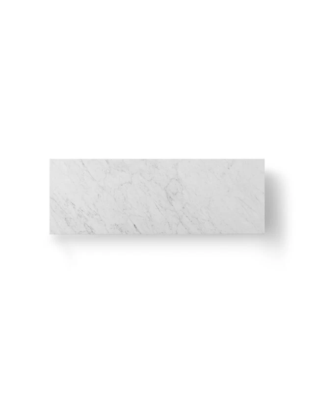 MENU Plinth Bridge Table, White Carrara Marble 2 MENU Plinth Bridge Table, White Carrara Marble - Image 2