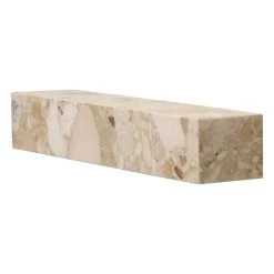 MENU Plinth Shelf, Kunis Breccia Marble -Furniture Deals Store 7050130 Plinth Shelf Kunis Breccia Angle