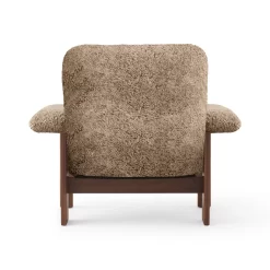 Brasilia Lounge Chair By Menu -Furniture Deals Store 8055002 000E00ZZ Brasilia Lounge Chair Walnut Sahara sheepskin Back