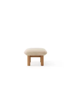 MENU Brasilia Ottoman, Oak - Bouclé 02 -Furniture Deals Store 8150000 000000ZZ Brasilia Ottoman Natural Oak Boucle 02 Side