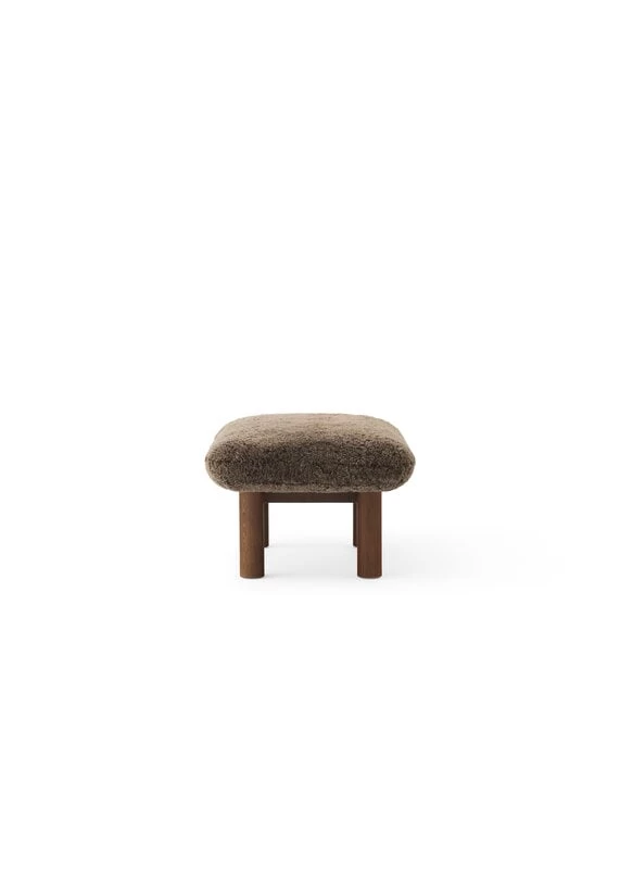 MENU Brasilia Ottoman, Dark Stained Oak - Root Sheepskin 3 MENU Brasilia Ottoman, Dark Stained Oak - Root Sheepskin - Image 3