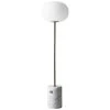 MENU JWDA Floor Lamp, White Marble - Bronzed Brass